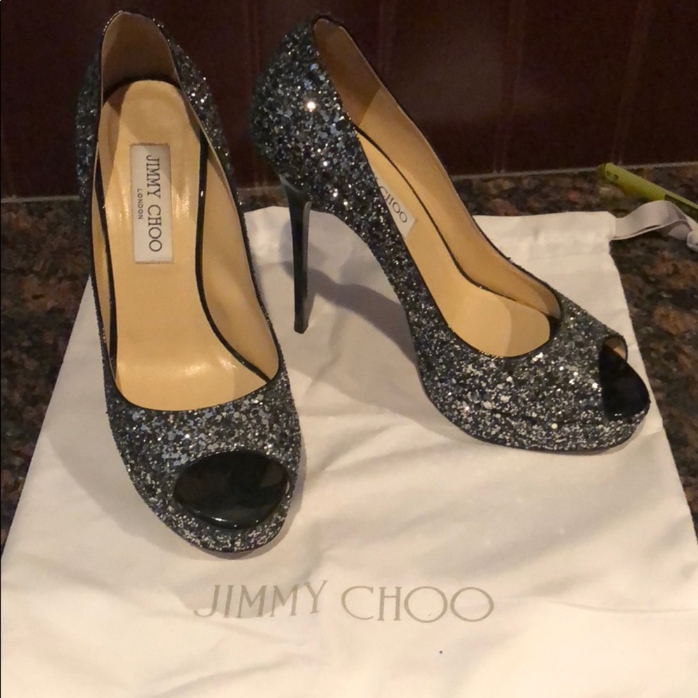 ****SOLD*****Authentic Jimmy Choo Glitter in 7.5